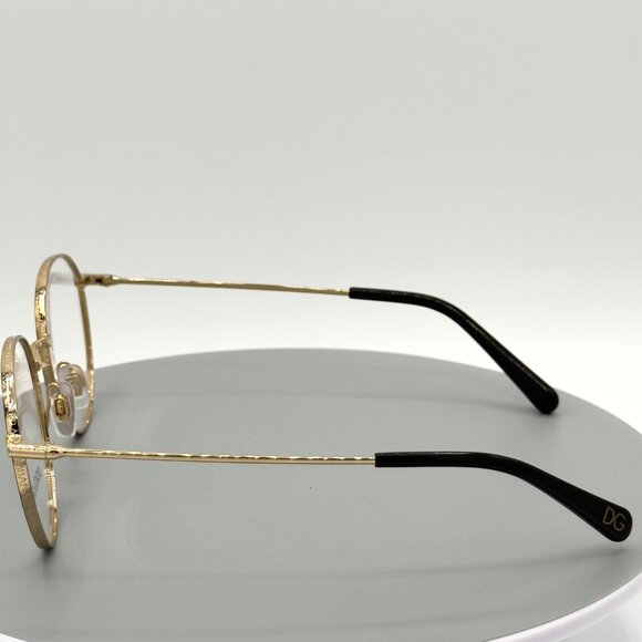 Dolce & Gabbana Eyeglasses Frames DG1334 Gold Black Wire Frame 53-18-140 - Picture 3 of 9